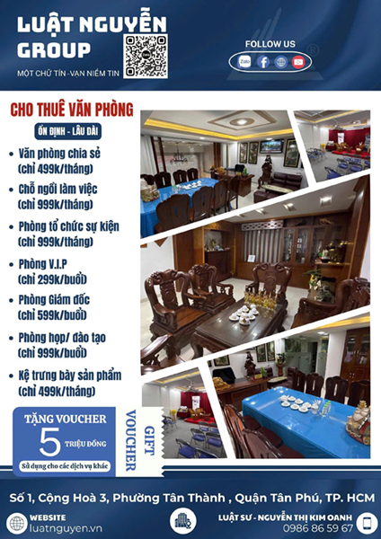 Cho thuê vp Luật Nguyễn