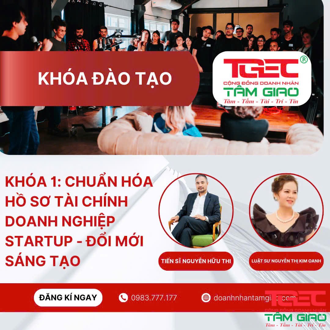 khóa học chuẩn hóa hồ sơ tài chính doanh nghiệp startup