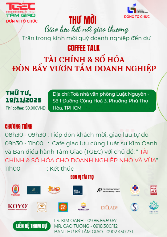 COFFEE TALK - TÀI CHÍNH & SỐ HÓA: ĐÒN BẨY VƯƠN TẦM DOANH NGHIỆP