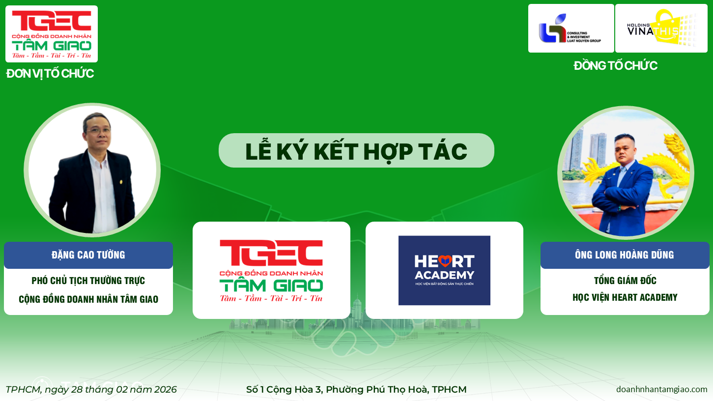 LE KY KET HOP TAC GIUA TGEC VA HOC VIEN HEART ACADEMY