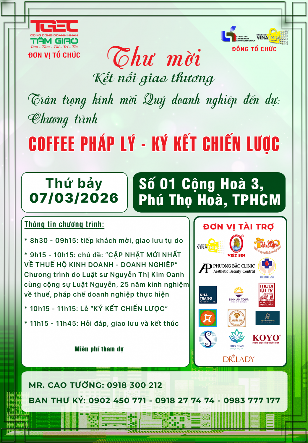 Sự kiện HOT: Cập nhật Thuế & Ký kết chiến lược - TUẦN 4