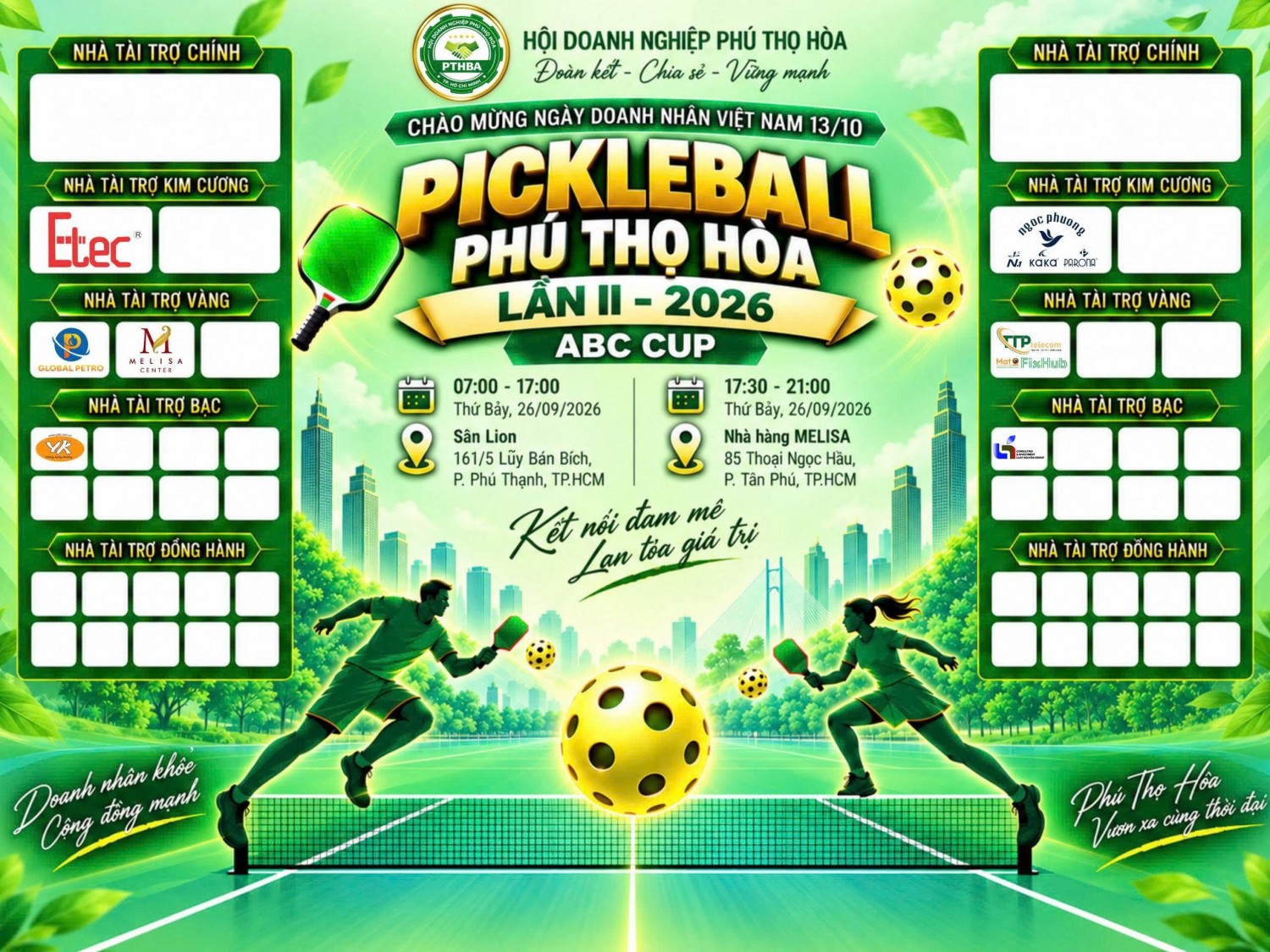 Giải Pickleball Phú Thọ Hòa Lần II - 2026