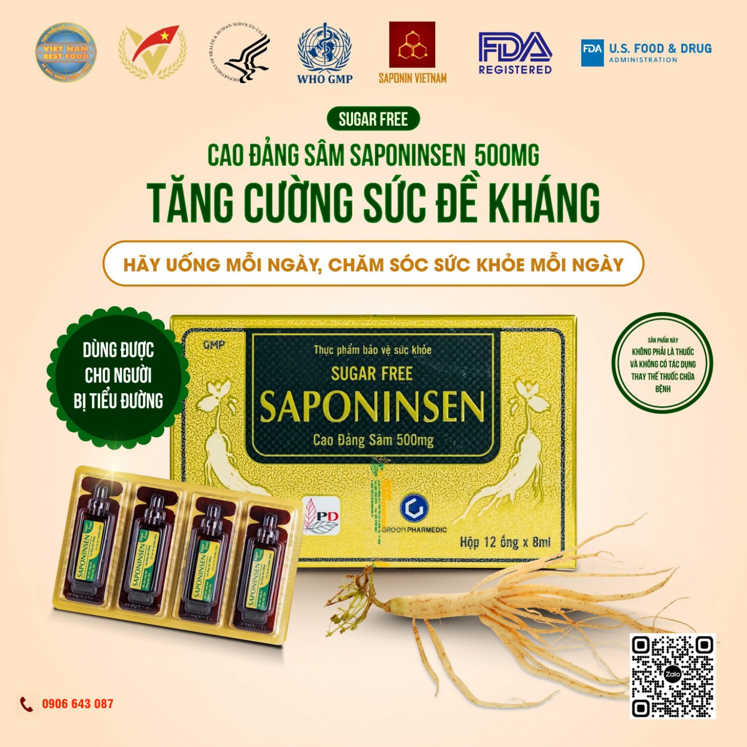 cao dang sam saponinsen 500mg 1