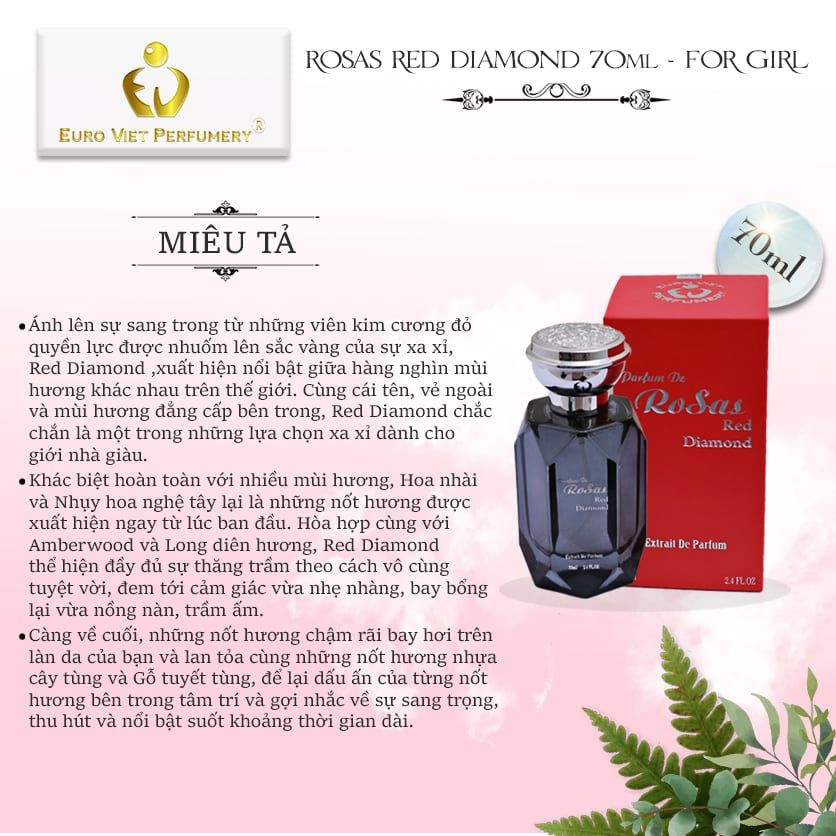 nuoc hoa nu euro viet Rosas red diamond 70ml 1